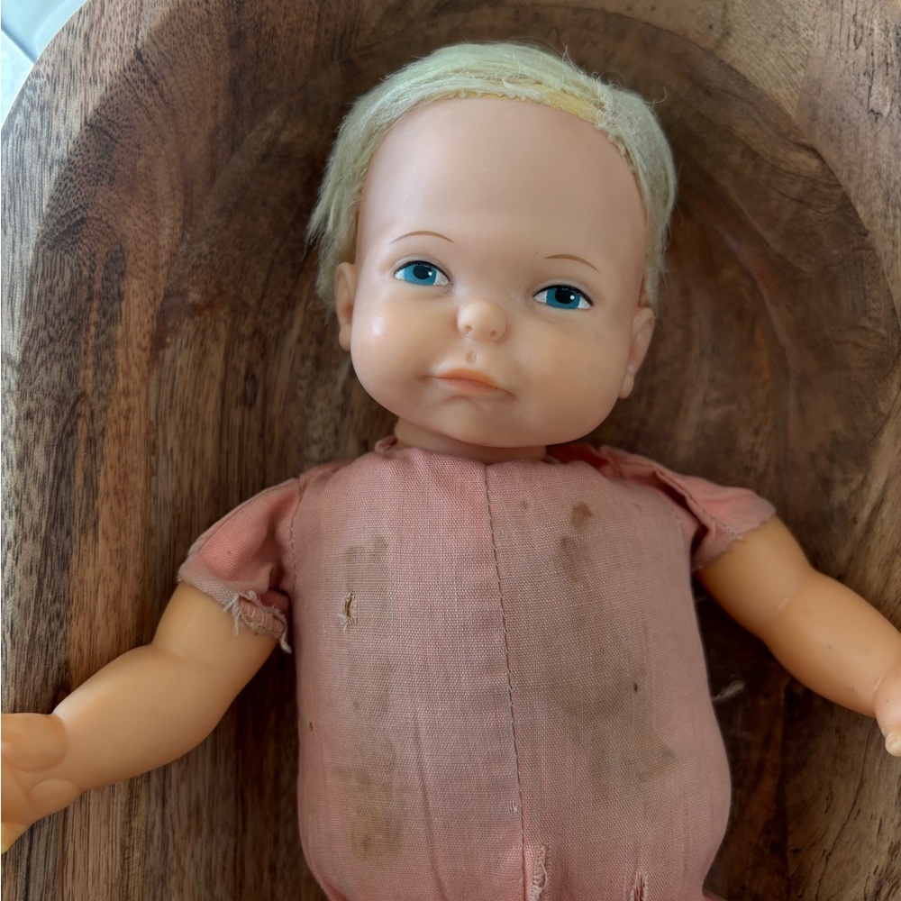 🍃🦋 Vintage Thumbalina Newborn Baby Doll 1960s - Picture 2 of 10